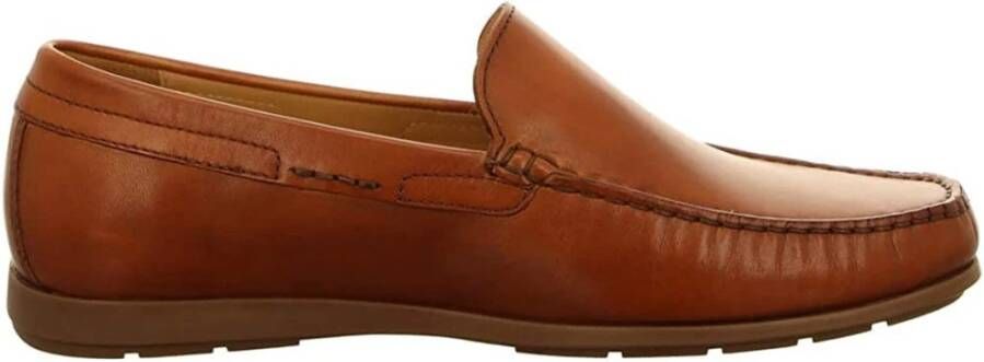 mephisto Leren Mocassin Brandy Cognac Brown Heren