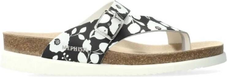 mephisto Lichtgewicht Teenslipper met Soft-Air Technologie Black Dames