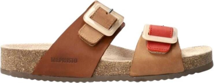 mephisto Luchtige en comfortabele damessandaal Brown Dames