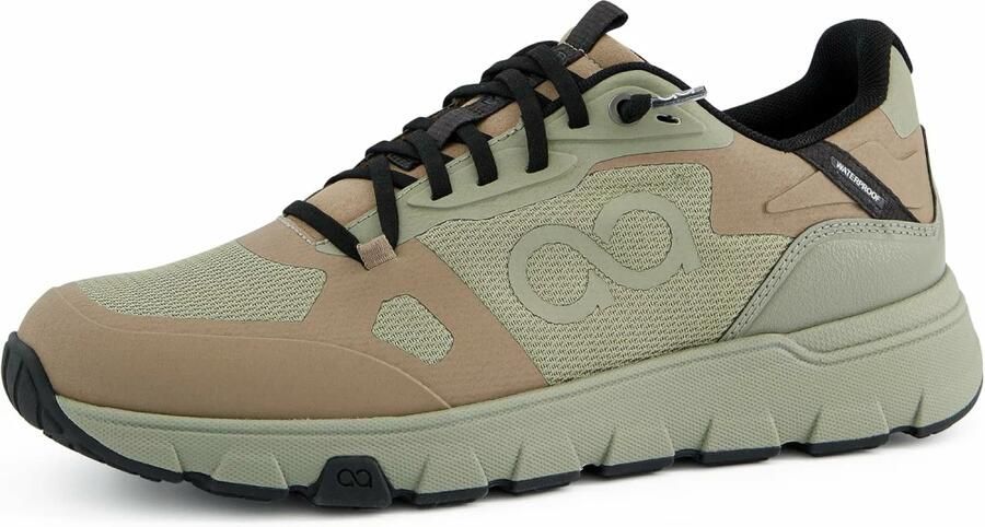 Tenhaag Sneakers laag donkerbeige olijfgroen - Foto 5