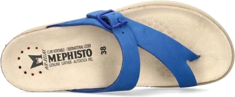 Mephisto Blauwe Dames Slide Sandaal Helen - Foto 3