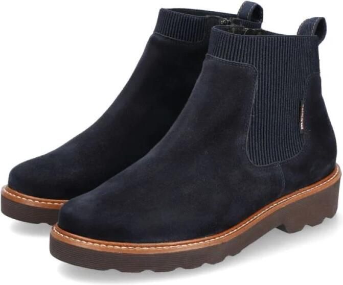 Mephisto Blauwe Ergonomische Wijde Enkellaars - Foto 2