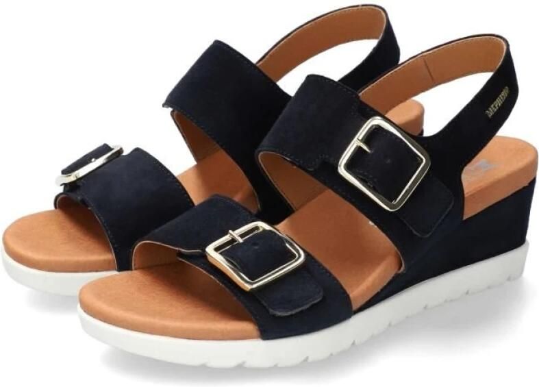 Mephisto Blauwe sleehak sandaal Ysabel - Foto 2