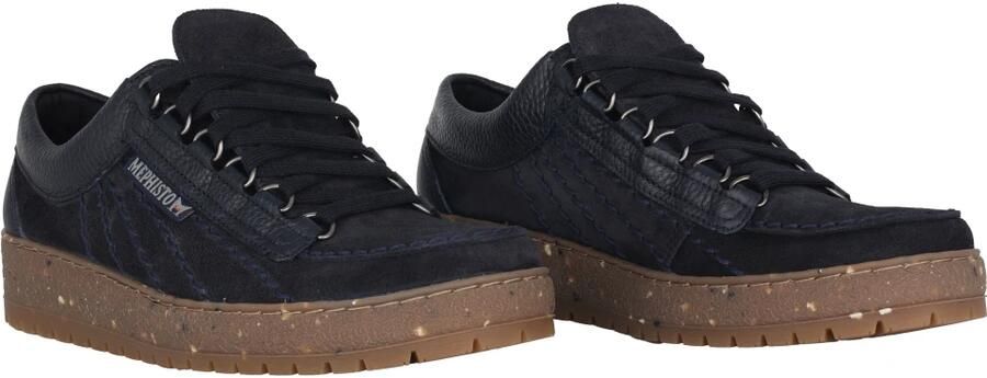 Mephisto Blauwe Veterschoenen Regenboog Stijl - Foto 2