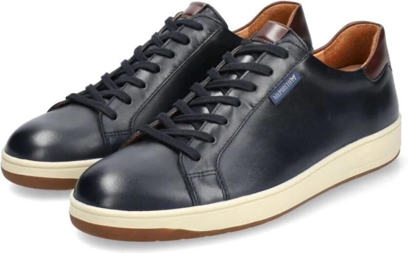 Mephisto Blauwe vetersneaker voor heren - Foto 2