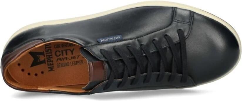 Mephisto Blauwe vetersneaker voor heren - Foto 3