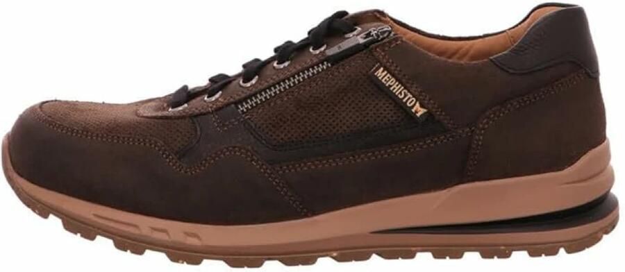 Mephisto Heren Veterschoenen Bradley Old Velours Walnut Donkerbruin - Foto 7