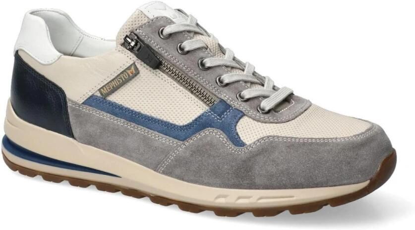 Mephisto Sneaker Bradley Grey Blauw Offwhite Combi - Foto 8