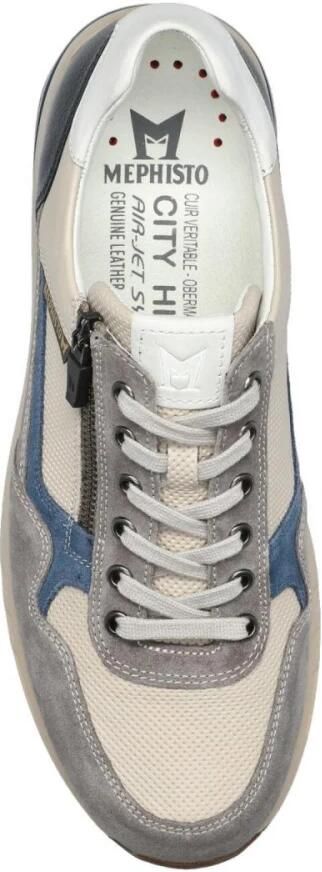 Mephisto Sneaker Bradley Grey Blauw Offwhite Combi - Foto 10