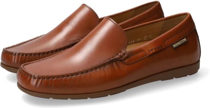 Mephisto Bruine leren heren mocassin