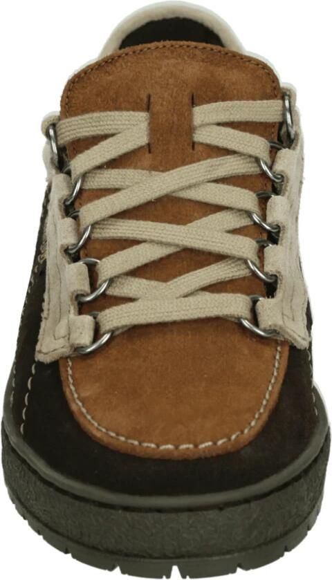 Mephisto Bruine Suède Lage Sportschoenen