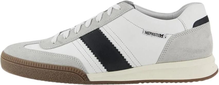 Mephisto ELYO VELSPORT Vrije tijdsschoenen Heren veterschoen Heren sneakersCasual Wit beige