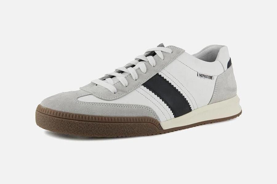 Mephisto ELYO VELSPORT Vrije tijdsschoenen Heren veterschoen Heren sneakersCasual Wit beige - Foto 2