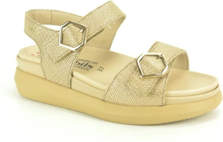 Mephisto Goud Print Sand. 2Velcro DZ.