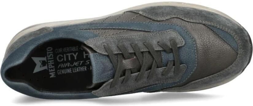 Mephisto Grijze Blauwe Herensneaker Barth - Foto 3