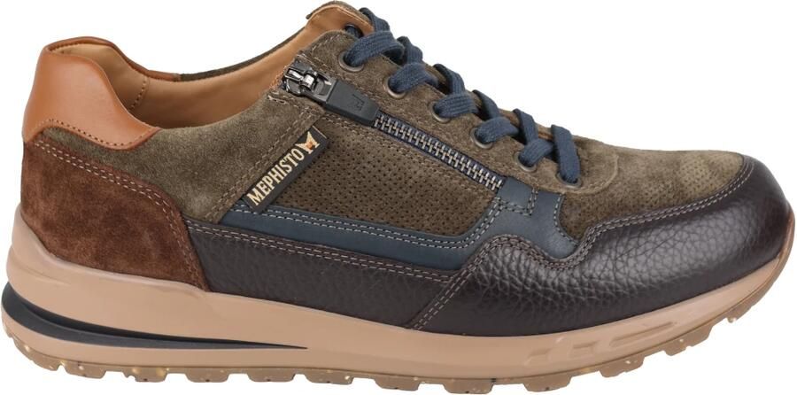 Mephisto Groen Bruine Vetersneaker
