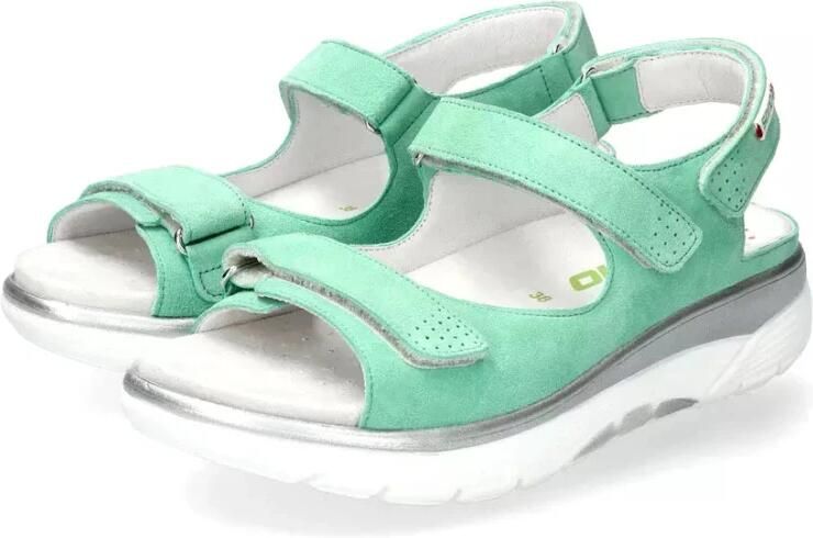 Mephisto Groene Rollende Wandel Sandaal voor Vrouwen