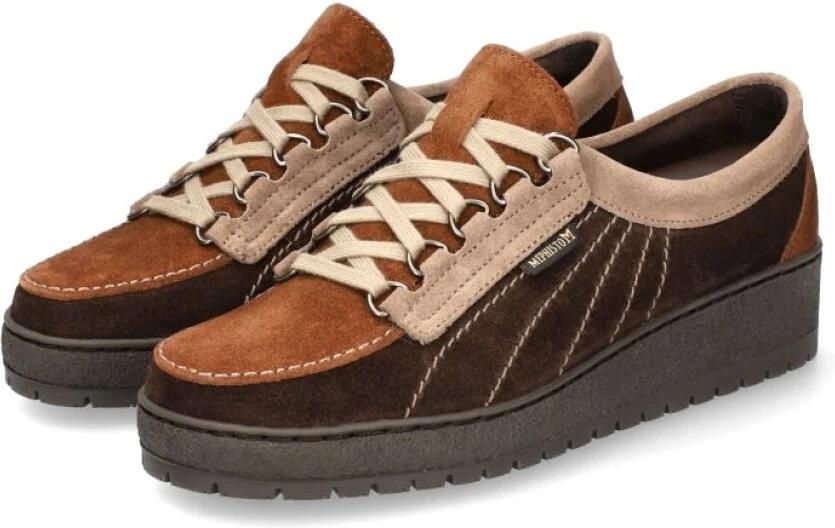 Mephisto LADY~VELOURS~~~~~~~~~~~~~~~~~~ Dames veterschoenen Bruin - Foto 3