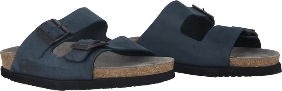 Mephisto NERIO SANDALBUCK Volwassenen Heren slippers Kleur: Blauw - Foto 3