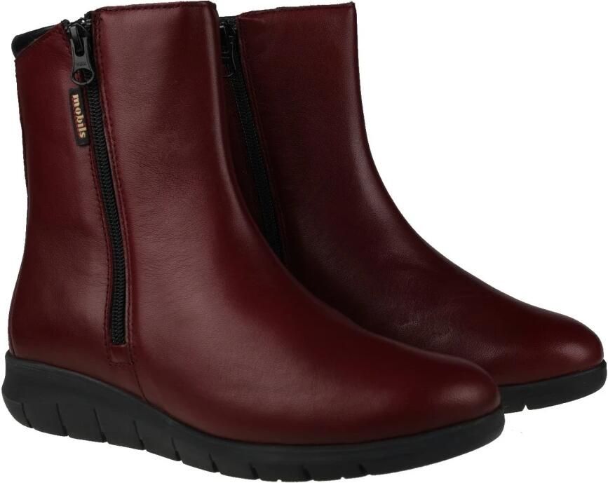 Mephisto Rode Ergonomische Enkellaars voor Vrouwen