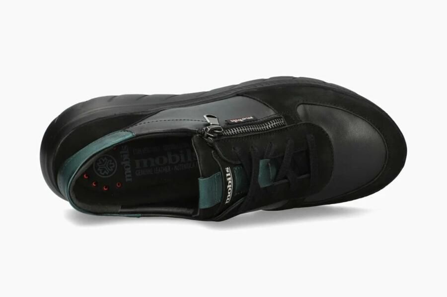 MEPHISTO Sneakers laag petrol zwart