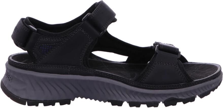 Mephisto Allrounder Sandalen Honduras Zwart Imitatie Leer Verwisselbaar Voetbed - Foto 5