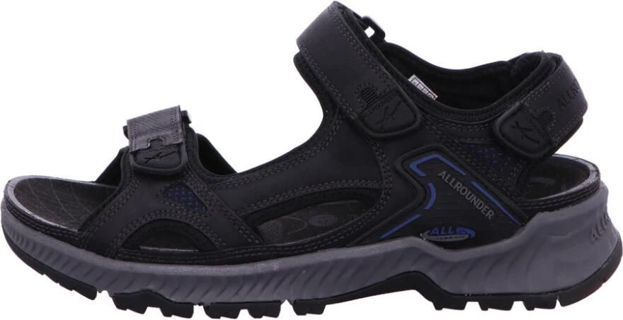 Mephisto Allrounder Sandalen Honduras Zwart Imitatie Leer Verwisselbaar Voetbed - Foto 4