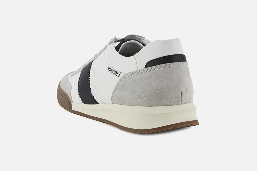 Mephisto ELYO VELSPORT Vrije tijdsschoenenHeren veterschoenHeren sneakersCasual Wit beige - Foto 3