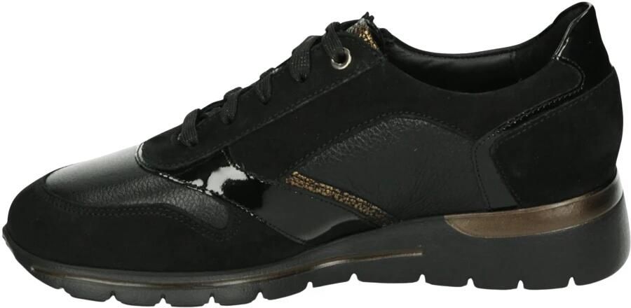 Mephisto Dames platte schoen van suède leer zwart grijs Black - Foto 6