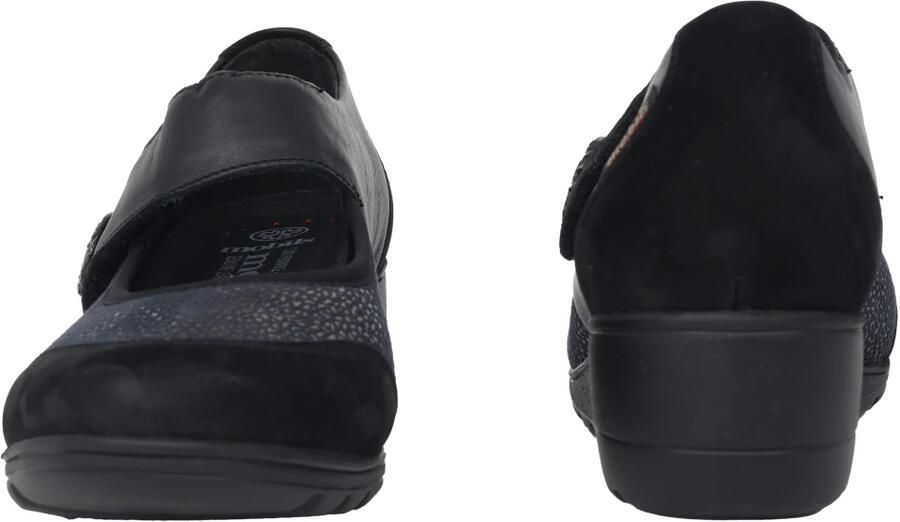 Mephisto Wijde Pasvorm Zwarte Ballerina Schoenen - Foto 3