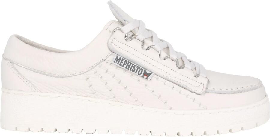 Mephisto Witte veterschoen Rainbow stijl