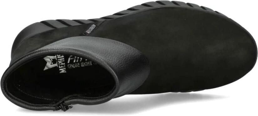 Mephisto Zwarte enkellaars voor dames Suède - Foto 3