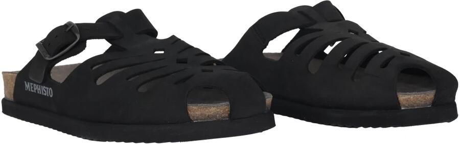 Mephisto Zwarte herensandaal Hoogwaardig nubuck - Foto 3