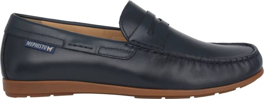 Mephisto Navy Blauwe Heren Mocassin