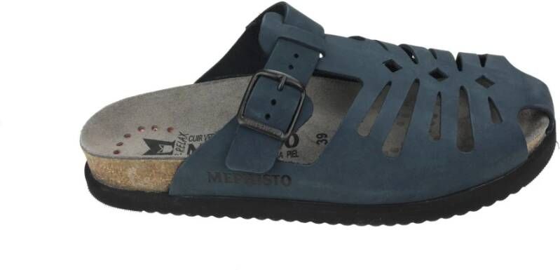 Mephisto Nikos Herensandaal Comfortabel en Stijlvol Blue Heren