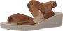 Mobils By Mephisto PENNY PERF Dames Sandaal Extra Breed Bruin - Thumbnail 2
