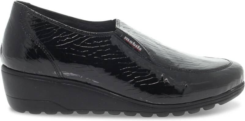 Mephisto Platte schoen voor vrouwen in print lak