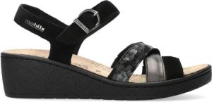 Mephisto Mobils PIETRA dames sandaal zwart breed leest