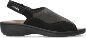 Mephisto GISELLA dames sandaal Zwart breed leest
