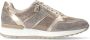 Mephisto Dames donkerbruine leren sneaker Beige Dames - Thumbnail 2