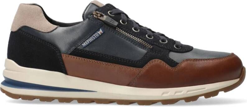 Mephisto Handgemaakte Bradley Sneaker met Soft-Air Middenzool Brown Heren