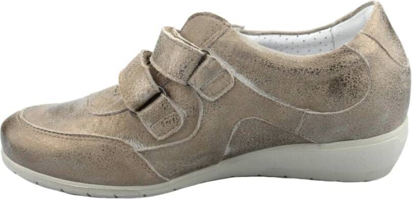 Mephisto Mobils JENNA Dames Sneaker Metallic Zilver Breed Leest - Foto 2