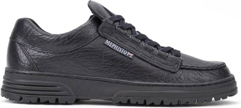 Mephisto Stijlvolle Veterschoen voor Heren Black Heren