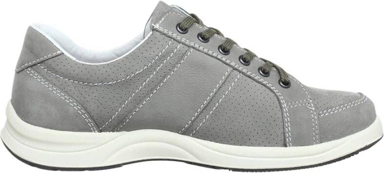 Mephisto Sportieve Lichtgrijze Nubuck Herenschoen Gray Heren