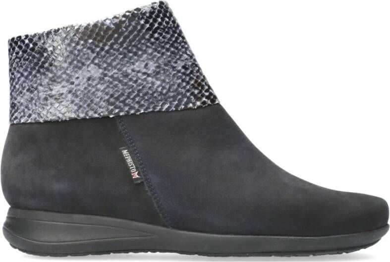 Mephisto Stijlvolle Dames Enkellaars Blue Dames