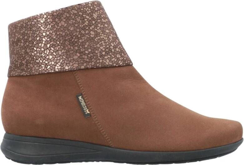 Mephisto Stijlvolle Dames Enkellaars Brown Dames