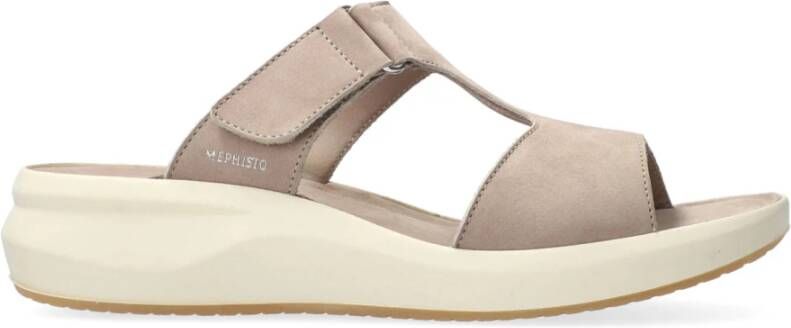 Mephisto Stijlvolle Dames Sandaal Beige Dames