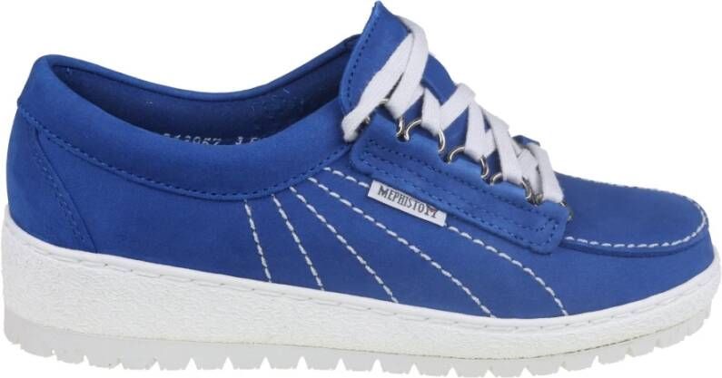 Mephisto Stijlvolle damessneaker Blauw Blue Dames