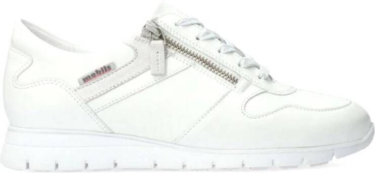 mephisto Stijlvolle Damessneaker Brede pasvorm White Dames