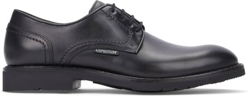 mephisto Stijlvolle Herenschoen met Veters Black Heren